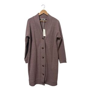 The Collective Helene Dress XL Long Cardigan Sweater Dusty Mauve New